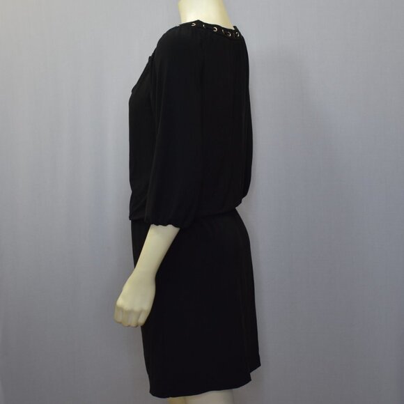 WHITE HOUSE BLACK MARKET 3/4 SLEEVE GROMMET BLOUSO - Picture 6 of 11